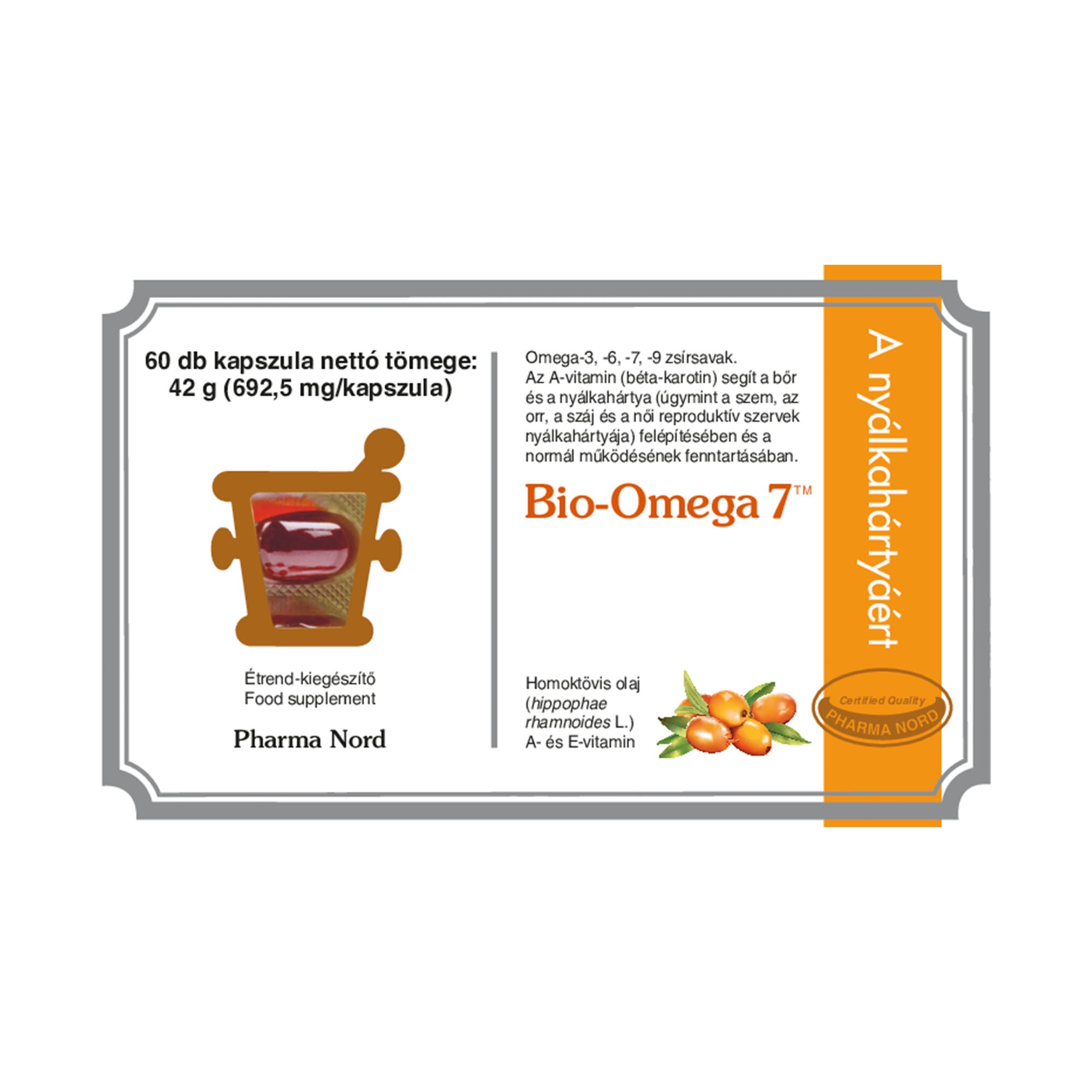 menopauza, pharmanord, bio-omega 7, homoktövis, bőr egészsége, hüvelyszárazság